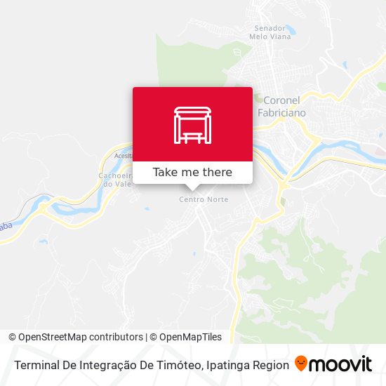 Terminal De Integração De Timóteo map