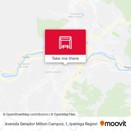 Mapa Avenida Senador Milton Campos, 1