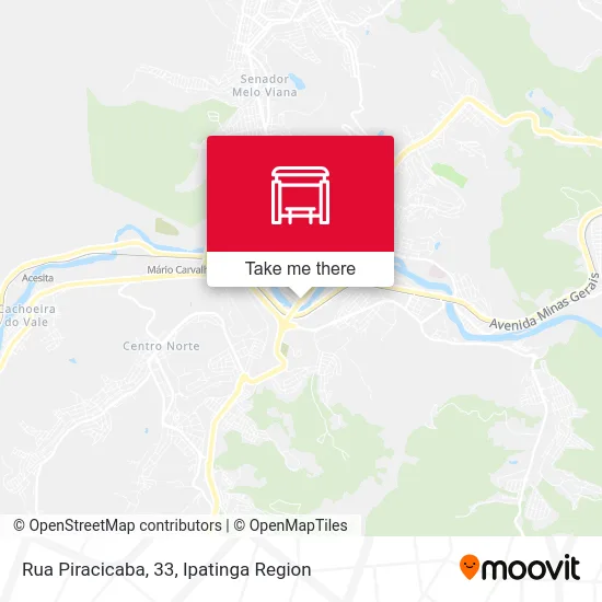 Rua Piracicaba, 33 map