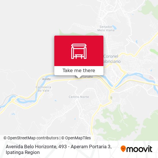 Mapa Avenida Belo Horizonte, 493 - Aperam Portaria 3