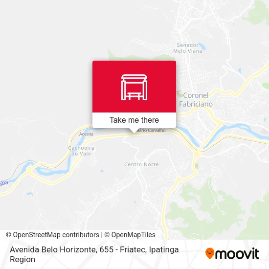 Avenida Belo Horizonte, 655 - Friatec map