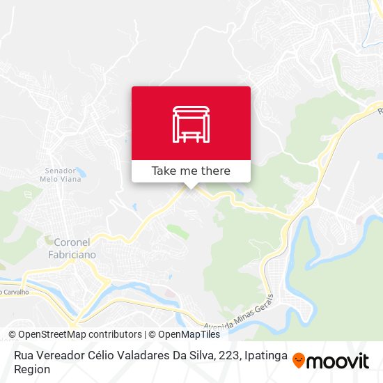 Rua Vereador Célio Valadares Da Silva, 223 map