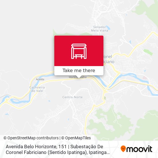 Avenida Belo Horizonte, 151 | Subestação De Coronel Fabriciano (Sentido Ipatinga) map