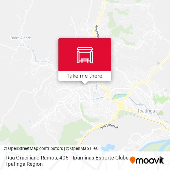 Rua Graciliano Ramos, 405 - Ipaminas Esporte Clube map