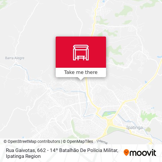 Mapa Rua Gaivotas, 662 - 14º Batalhão De Polícia Militar