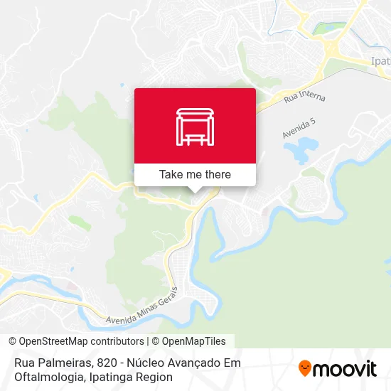Rua Palmeiras, 820 - Núcleo Avançado Em Oftalmologia map