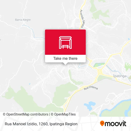 Rua Manoel Izídio, 1260 map