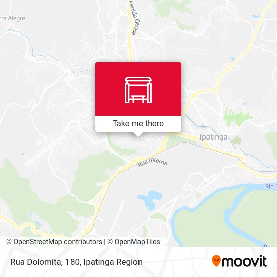 Rua Dolomita, 180 map