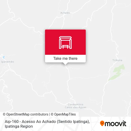 Aip-160 - Acesso Ao Achado (Sentido Ipatinga) map