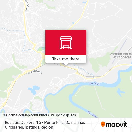 Mapa Rua Juiz De Fora, 15 - Ponto Final Das Linhas Circulares