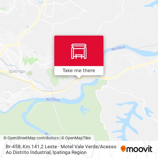 Mapa Br-458, Km 141,2 Leste - Motel Vale Verde / Acesso Ao Distrito Industrial