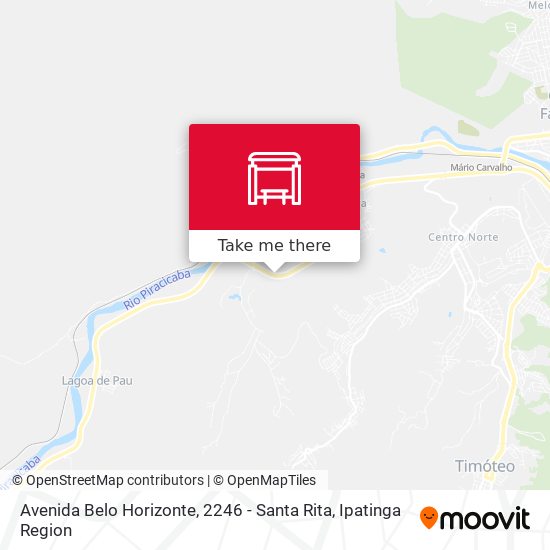 Mapa Avenida Belo Horizonte, 2246 - Santa Rita