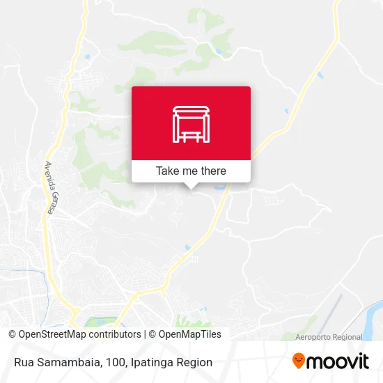 Rua Samambaia, 100 map
