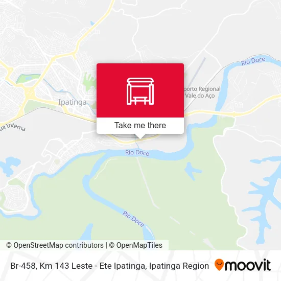 Br-458, Km 143 Leste - Ete Ipatinga map