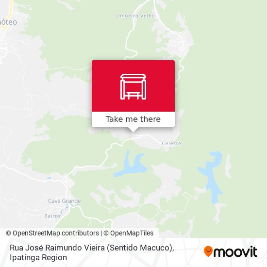 Mapa Rua José Raimundo Vieira (Sentido Macuco)