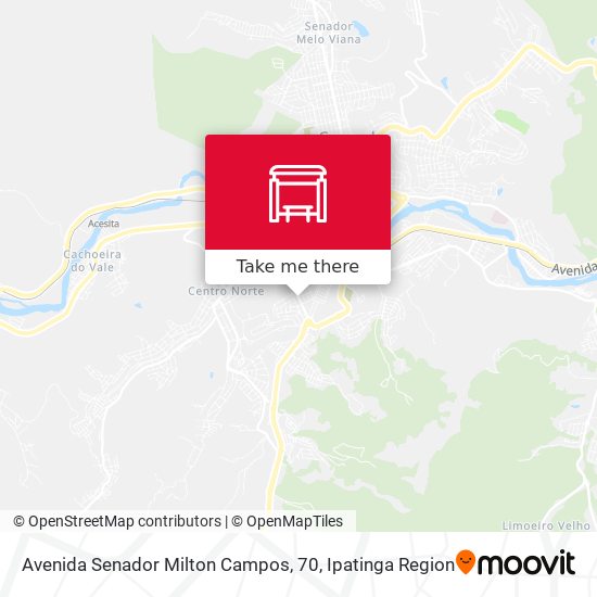 Mapa Avenida Senador Milton Campos, 70
