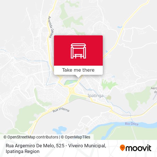 Rua Argemiro De Melo, 525 - Viveiro Municipal map