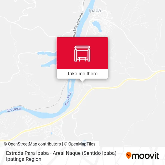 Estrada Para Ipaba - Areal Naque (Sentido Ipaba) map