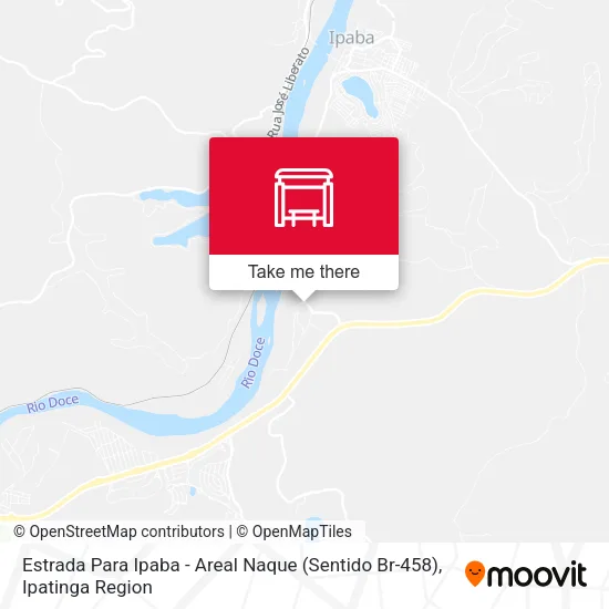 Estrada Para Ipaba - Areal Naque (Sentido Br-458) map