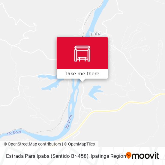 Mapa Estrada Para Ipaba (Sentido Br-458)