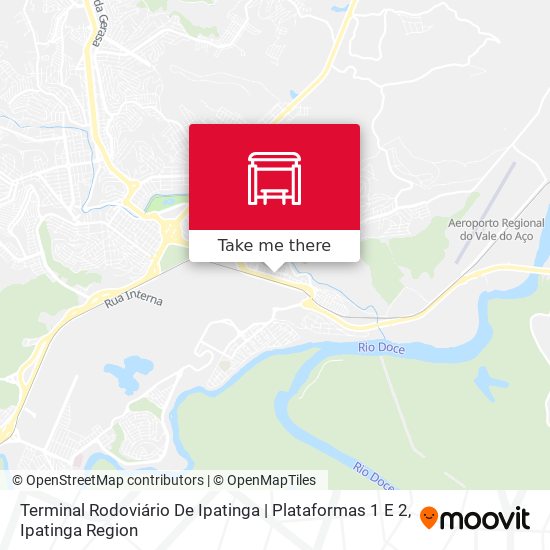 Terminal Rodoviário De Ipatinga | Plataformas 1 E 2 map