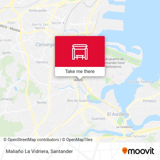 Maliaño La Vidriera map