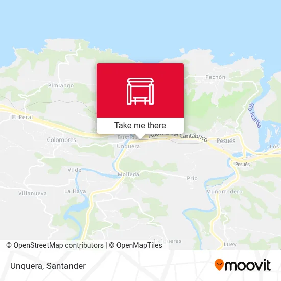 Unquera map