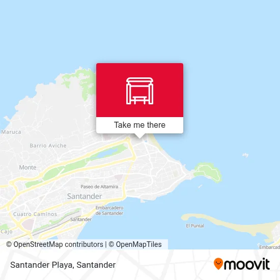 Santander Playa map
