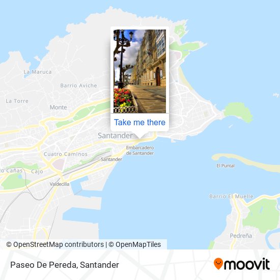 Paseo De Pereda map