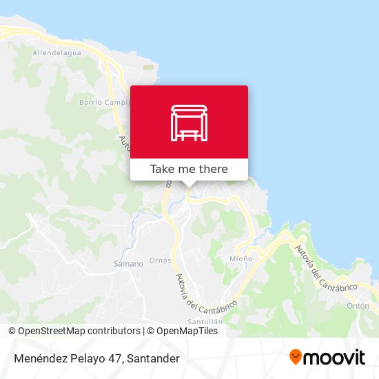 Menéndez Pelayo 47 map