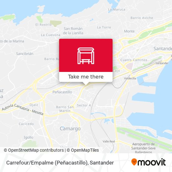 mapa Carrefour / Empalme (Peñacastillo)