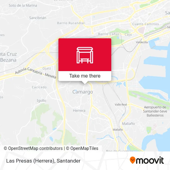 Las Presas (Herrera) map