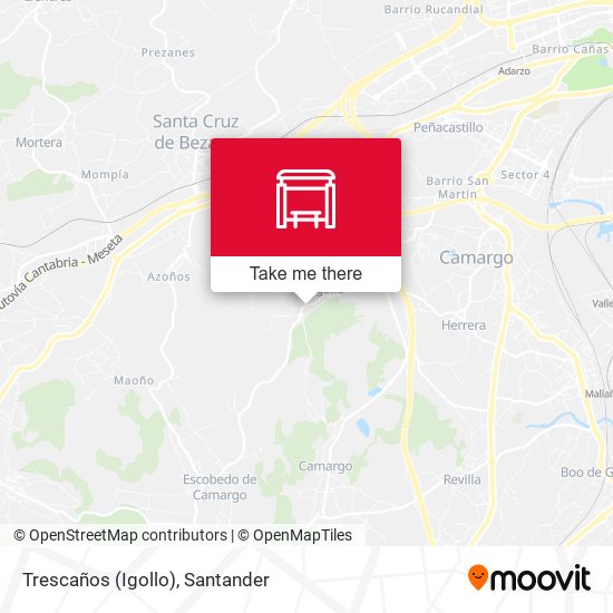 Trescaños (Igollo) map