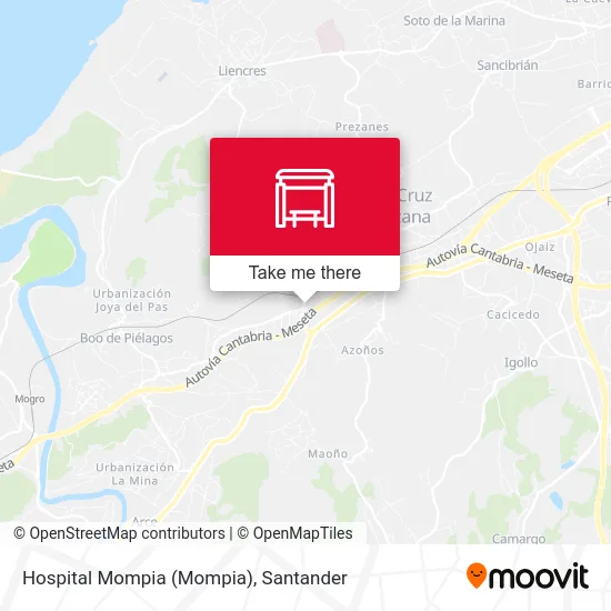 Hospital Mompia map
