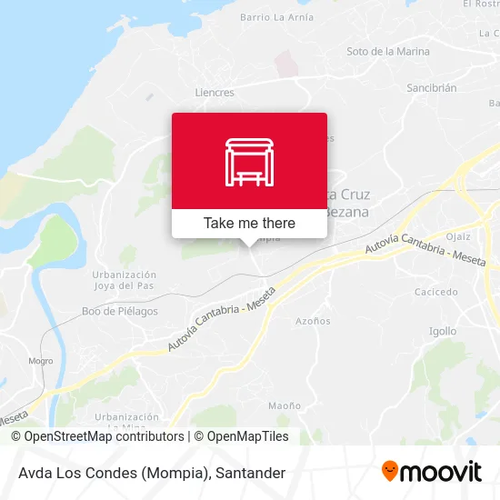 Avda Los Condes (Mompia) map