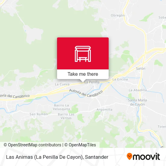 mapa Las Animas (La Penilla De Cayon)