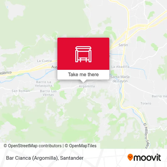 Bar Cianca (Argomilla) map