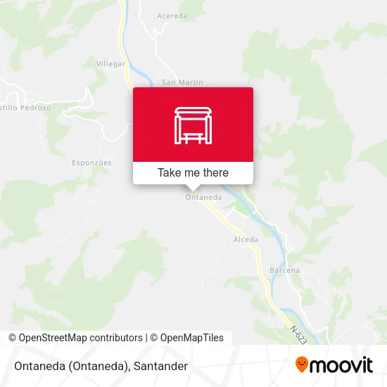 Ontaneda map