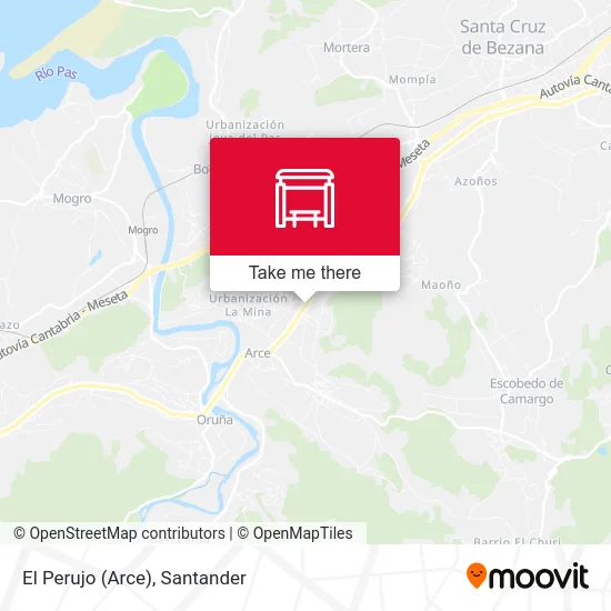 El Perujo (Arce) map