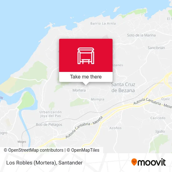 Los Robles (Mortera) map