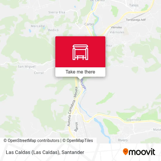 Las Caldas map