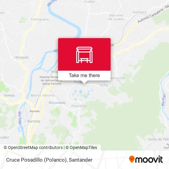 Cruce Posadillo (Polanco) map