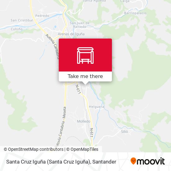Santa Cruz Iguña map