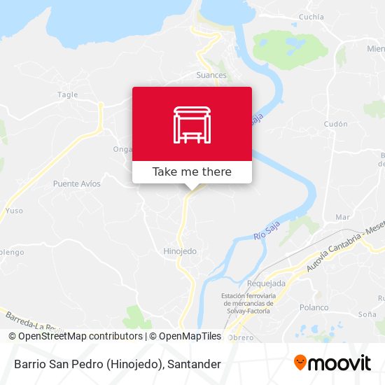 Barrio San Pedro (Hinojedo) map