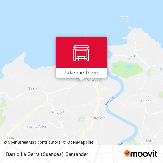 mapa Barrio La Gerra (Suances)