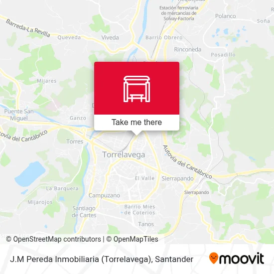 J.M Pereda Inmobiliaria (Torrelavega) map