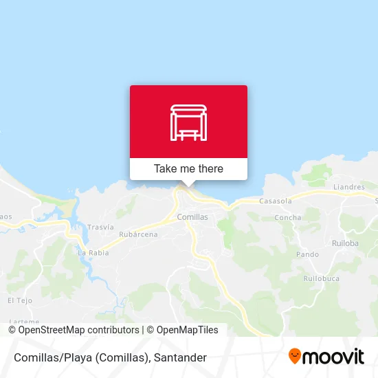 Comillas/Playa map