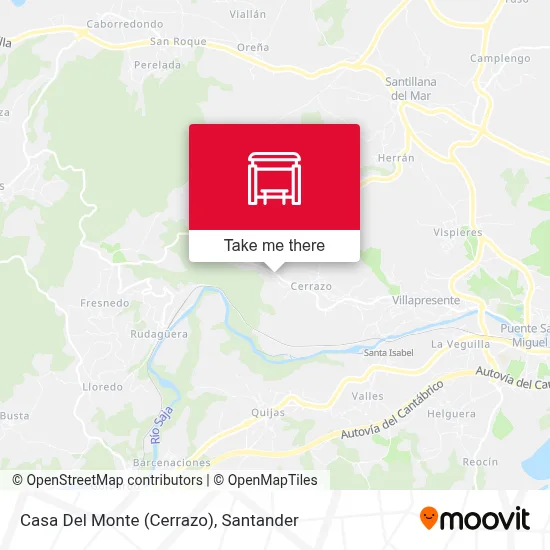 Casa Del Monte (Cerrazo) map