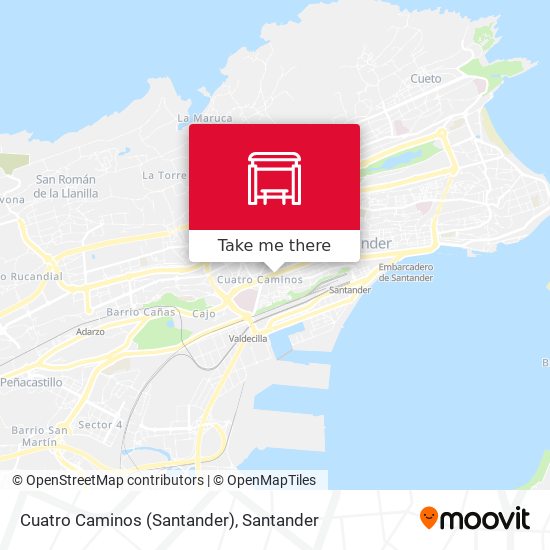 Cuatro Caminos (Santander) map