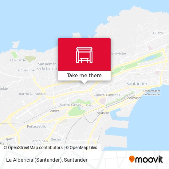 mapa La Albericia (Santander)